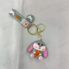 Cartoon rabbit keychain, Rabbit Year key figurine pendant Item Picture